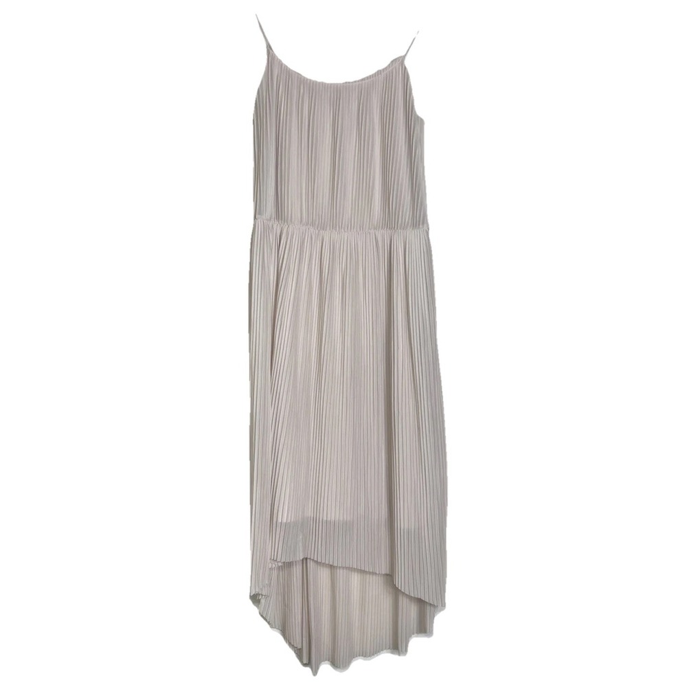 H&M long ribbed cream color tank dress Size XS